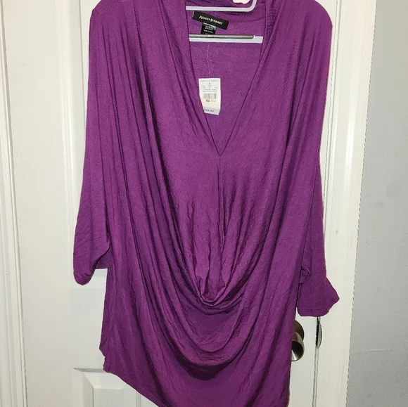 NWT Ashley Stewart long sleeve dress - Picture 5 of 11